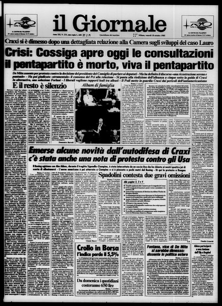 Il giornale : quotidiano del mattino